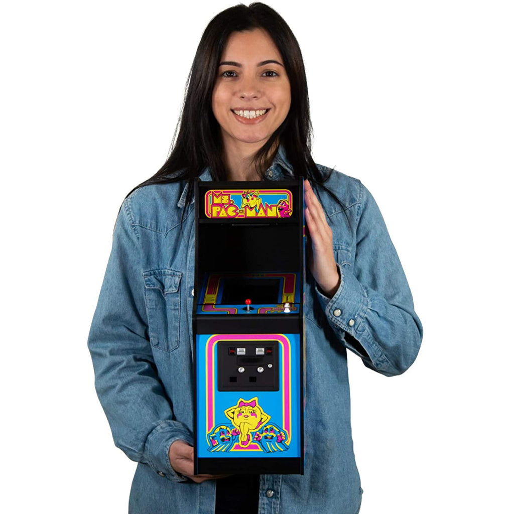 Numskull Quarter Arcades Teenage Mutant Ninja Turtles Collector's Edition Mini Arcade - 1/4 Scale Authentic Wooden Replica, Original ROM, Rechargeable Battery & 3W Speakers for Retro Enthusiasts