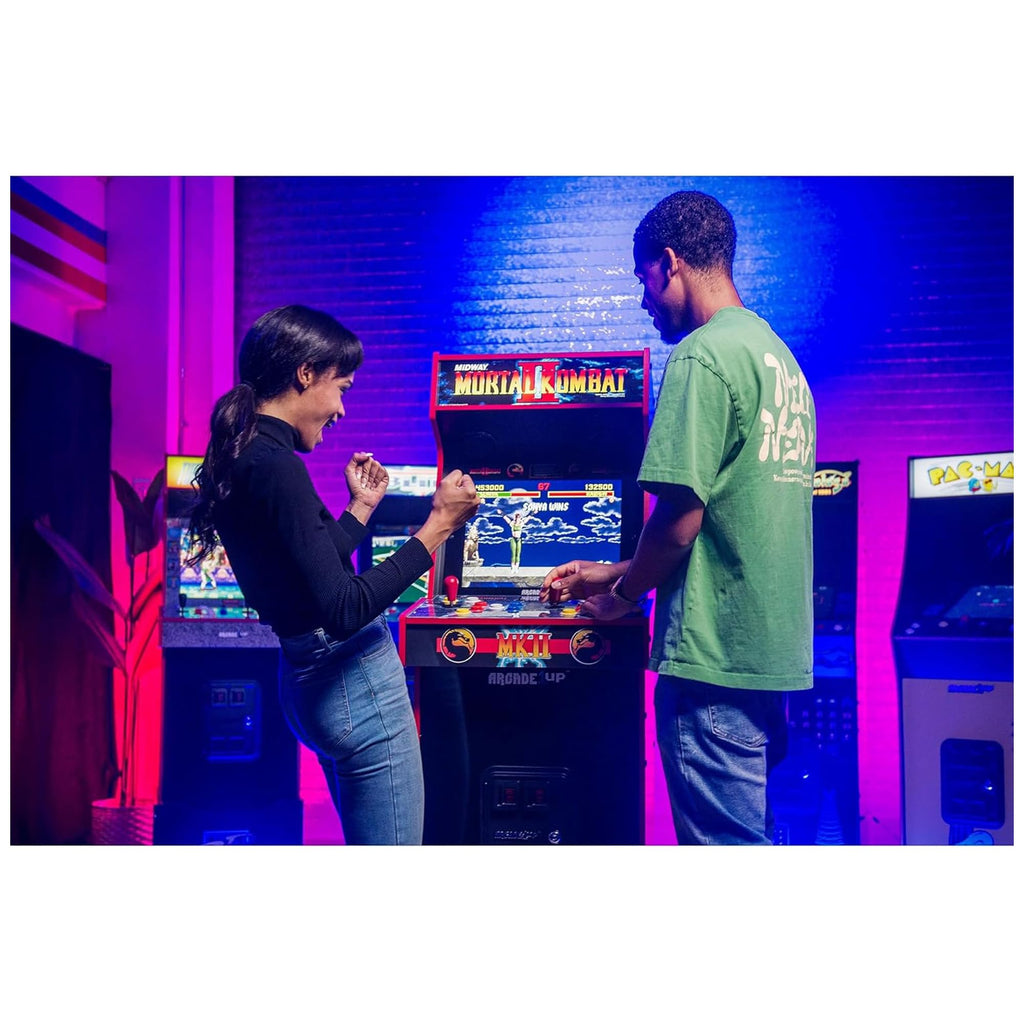 ARCADE1UP Rampage/Joust Deluxe Arcade Machine, Includes 14 Classic Midway Games with WiFi Leaderboards, Light-Up Marquee & Redesigned Cabinet