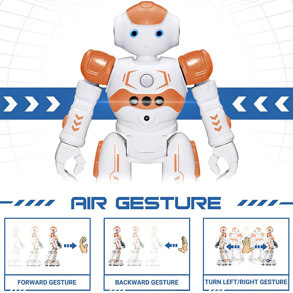 KingsDragon RC Robot Toys for Kids, Gesture & Sensing Programmable Remote Control Smart Robot for Age 3 4 5 6 7 8 Year Old Boys Girls Birthday Gift Present