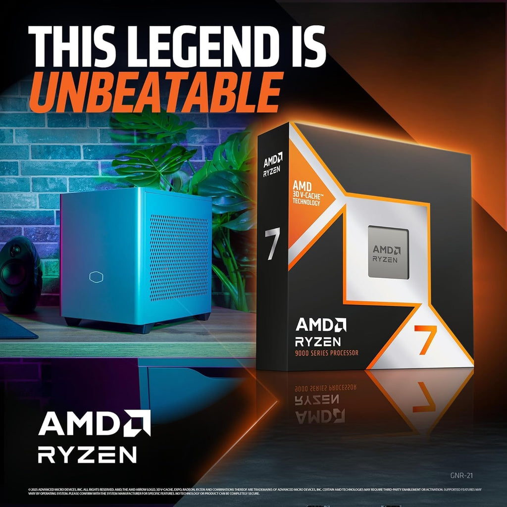 Cooler Master NR2 Pro Gaming PC – AMD RYZEN 7 7800X3D, NVIDIA GeForce RTX 5070 12GB, 32GB DDR5 6000MHz, 2TB Gen4 M.2, Windows 11, V850 SFX Gold PSU, Compact Mini ITX Desktop PC
