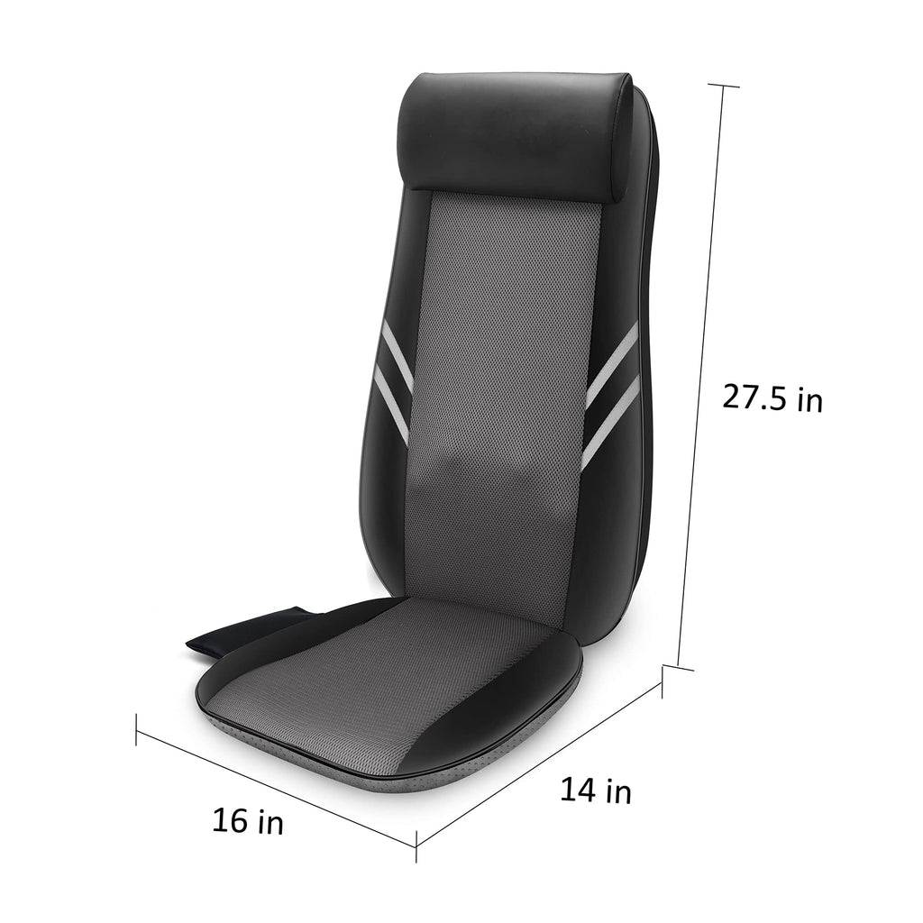Snailax 2026 Upgraded Shiatsu Roller Back Massager with Heat Massage Chair Pad Kneading Back Massager for Pain Relief Deep Tissue Chair Massage Pad for Office Home Gift Fathers