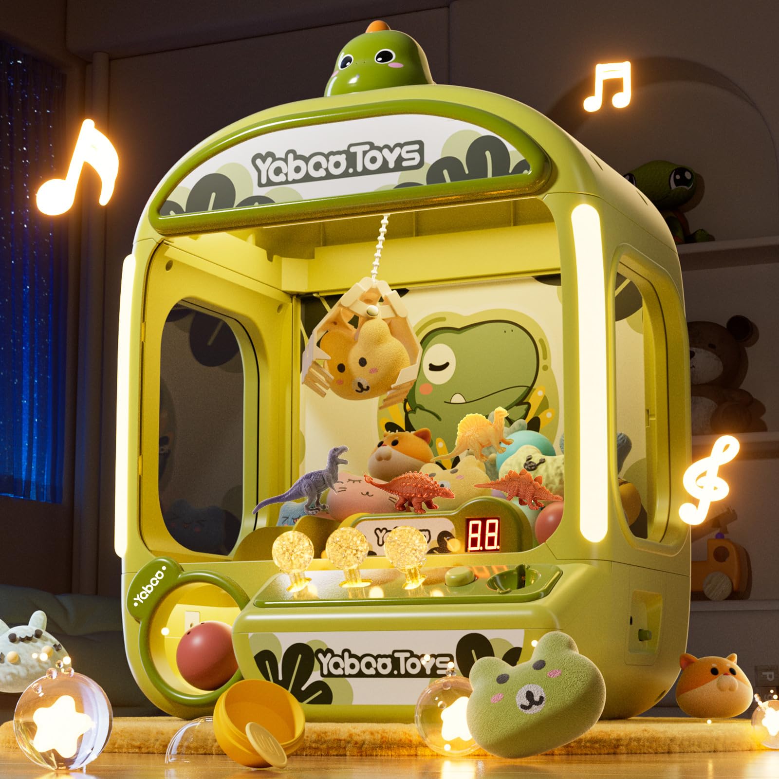 ORANGE OCEAN Large Claw Machine for Kids,Unicorns Toys Claw Machine for Girls,Mini Arcade Game with Prizes Toys,Kids Vending Machine Age 6-8 8-10,Christmas Party Birthday Gift for Girls Boys