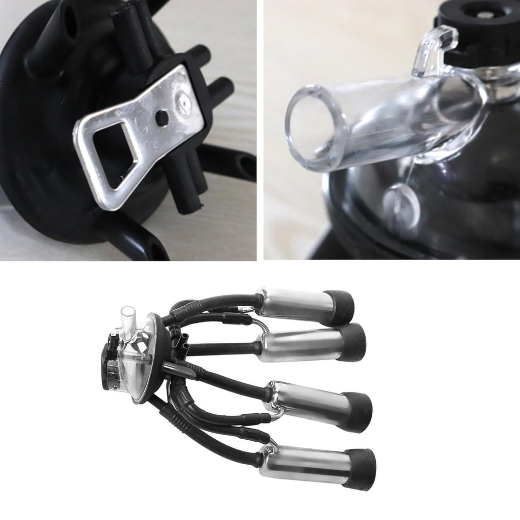 Goat Milking Machine Milker Cups Set : 240CC Goat Milker Machine Milking Claw,Cow Milker Milking Cluster, Goat Milking Machine - Milk Collector Tool for Vacuum Pump Milking Machine