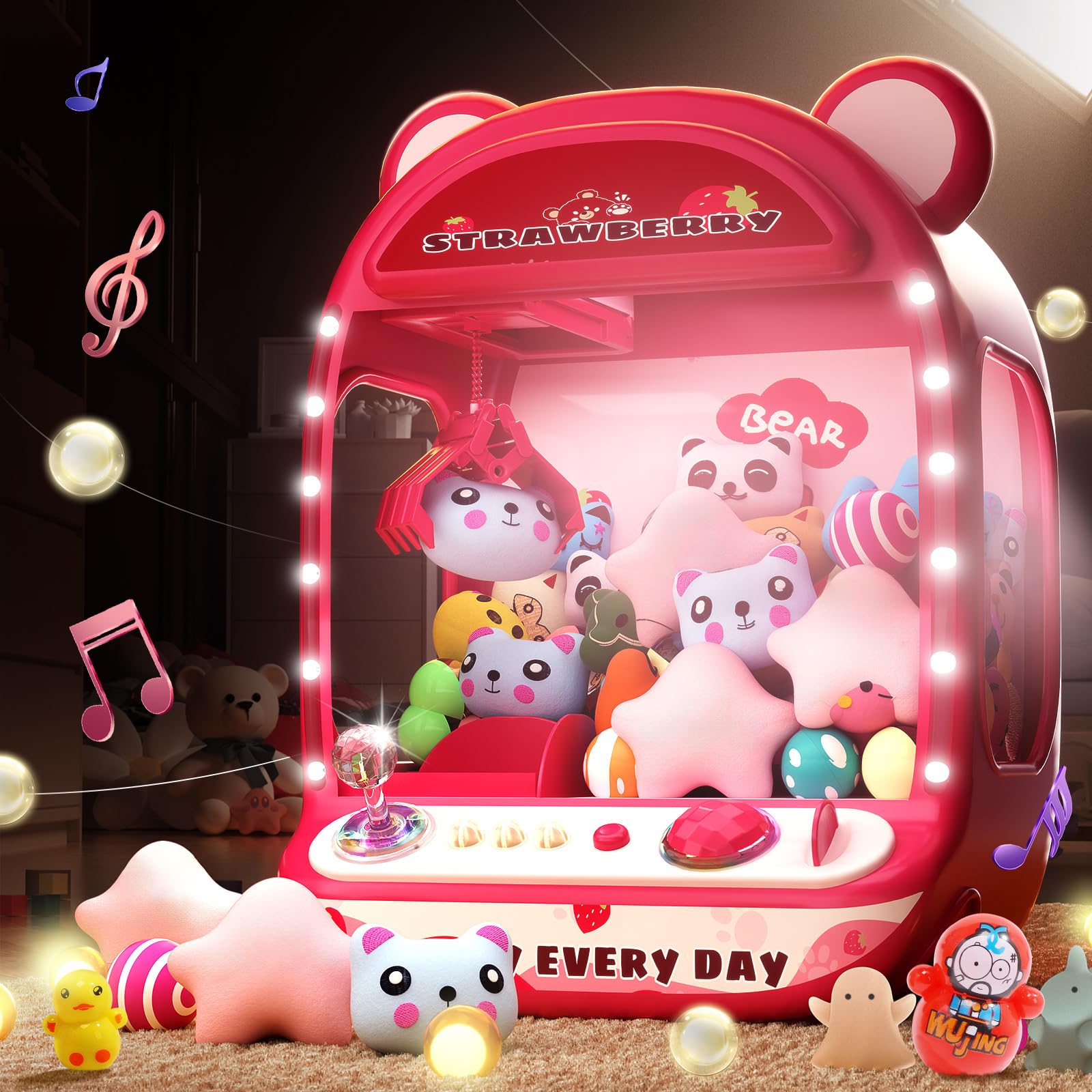 Skirfy Claws Machines for Kids,Unicorns Toys for Girls Age 6+,Mini Vending Machines with Squishyes Fidgets Toys,Candy Dispenser Machines,Claws Game, New Years Birthday Gifts