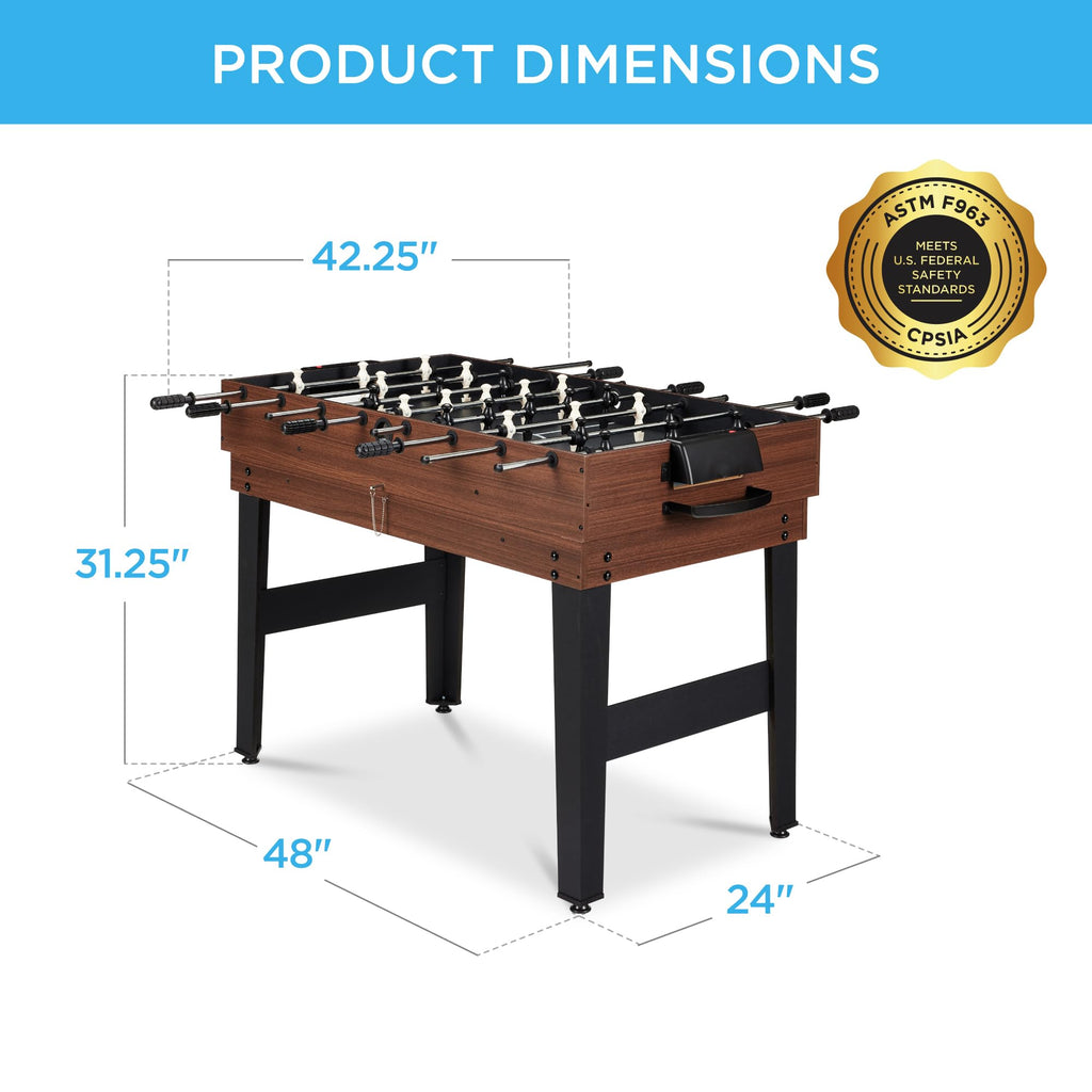 Best Choice Products 2x4ft Combo Game Table Set for Home, Game Room, Friends & Family w/Hockey, Foosball, Pool, Shuffleboard, Ping Pong, Chess, Checkers, Bowling, and Backgammon