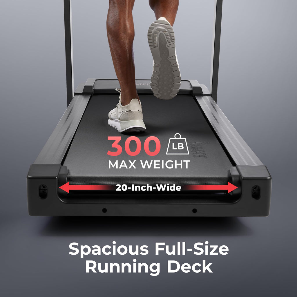 Sunny Health & Fitness Treadmill Elite Smart Auto Incline for Home Use, Wide Running and Walking Deck, Flex Shock Suspension with 300 LB Weight Capacity Bluetooth SunnyFit App