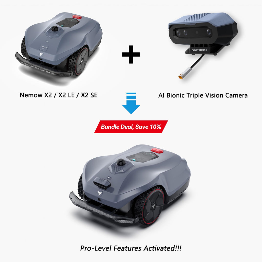 Neomow X SE 3D LiDAR Slam Mapping Robot Lawn Mower Perimeter Wireless for 3/4 Acres AI Vision Obstacle Avoidance with 4G, No RTK Antenna Required, App Control, GPS, IPX5, Anti-Theft, Queit