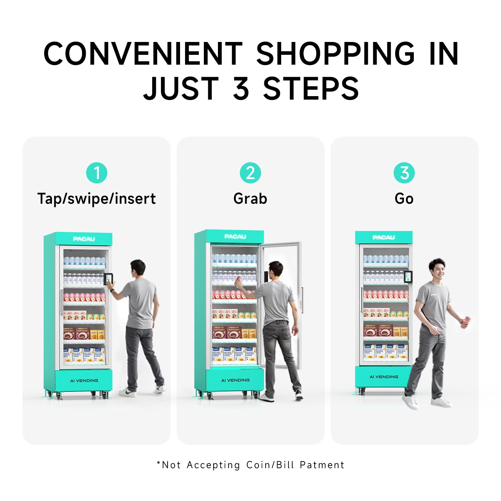 Commercial Vending Machine for Sale, Refrigerated Vending Machine Snacks and Drinks Combo with Credit Card & NFC Payment, Vending Machine for Home or Office