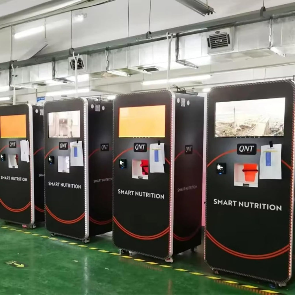 Protein Shake Vending Machine, Automatic Protein Drink Maker with Multiple Flavors, Commercial Self Serve Touchscreen Dispenser for Gym Health Club Office