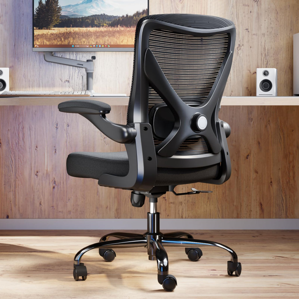 Ergalithic Ergonomic Office Chair - X-Shaped Computer Desk Chairs Comfy, Mesh High-Back Gaming Chair with Adjustable Lumbar Support, Executive Task Chair for Adults, Comfortable for Long Hours