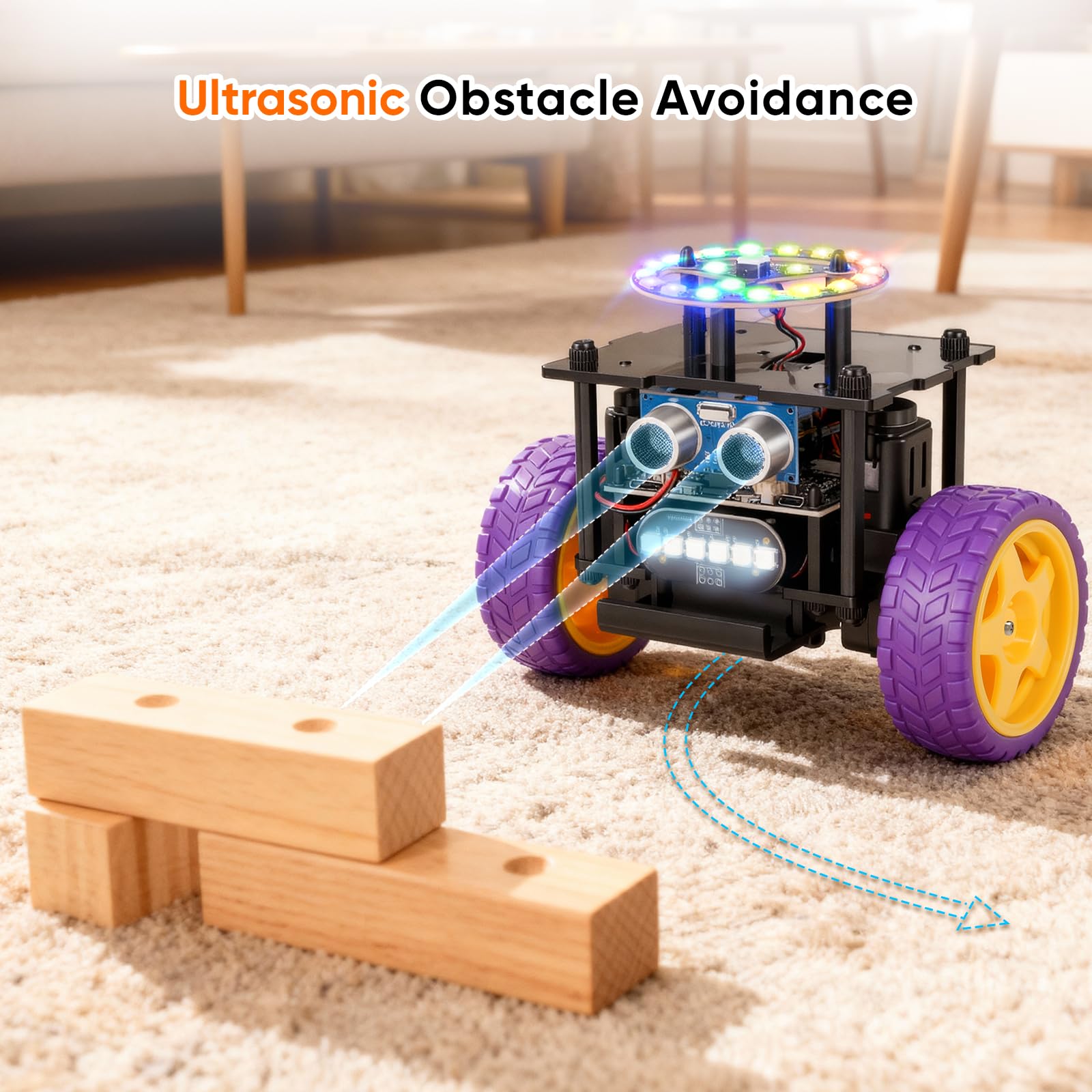 Smart Robot Car Kit Toys for Kids Ages 8-12 12-16, Remote Control Building Robotics Kit, STEM Educational Science Kit Gifts for Teen Boys Girls 8-13 14 15 16 Year Old