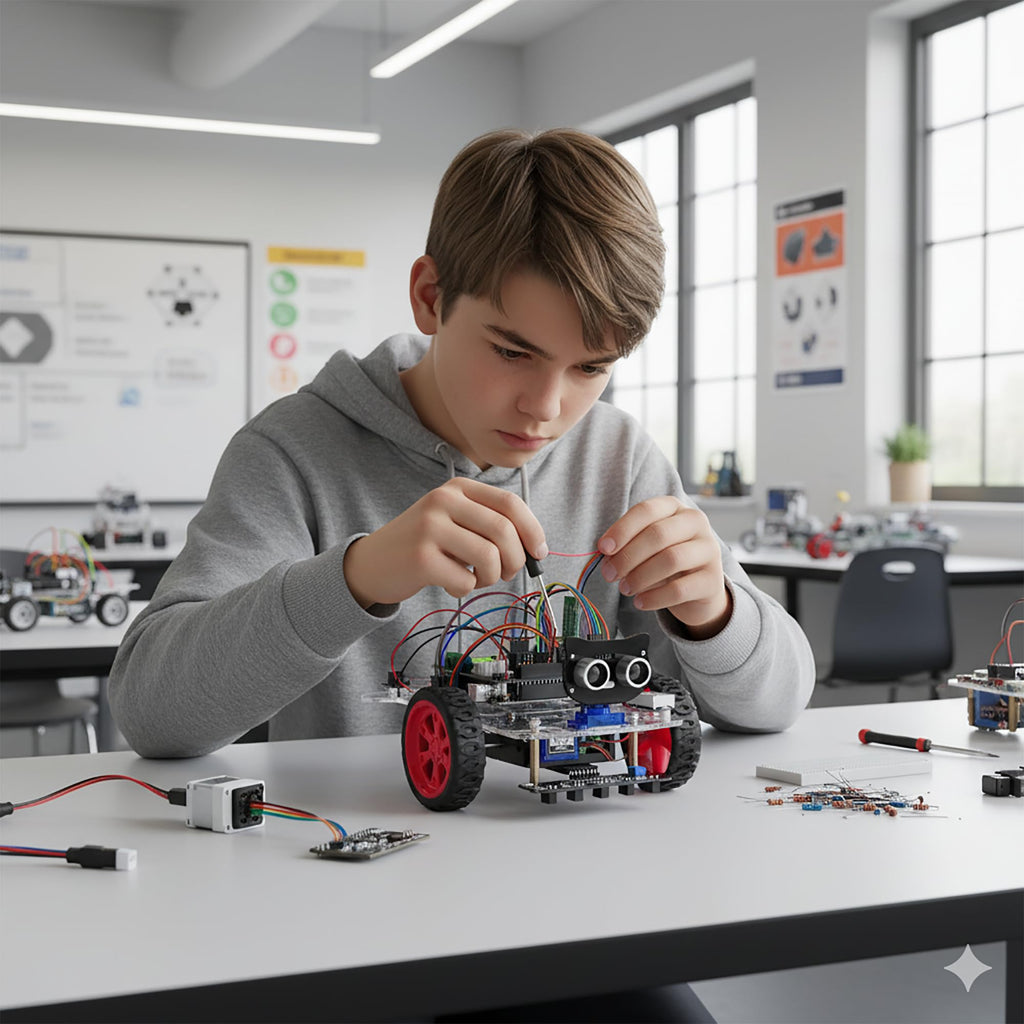 OSOYOO Smart Robot Car kit for Arduino to Learn Programming and Get Hands on Experience of Robotic Assembly for Adults and Youths