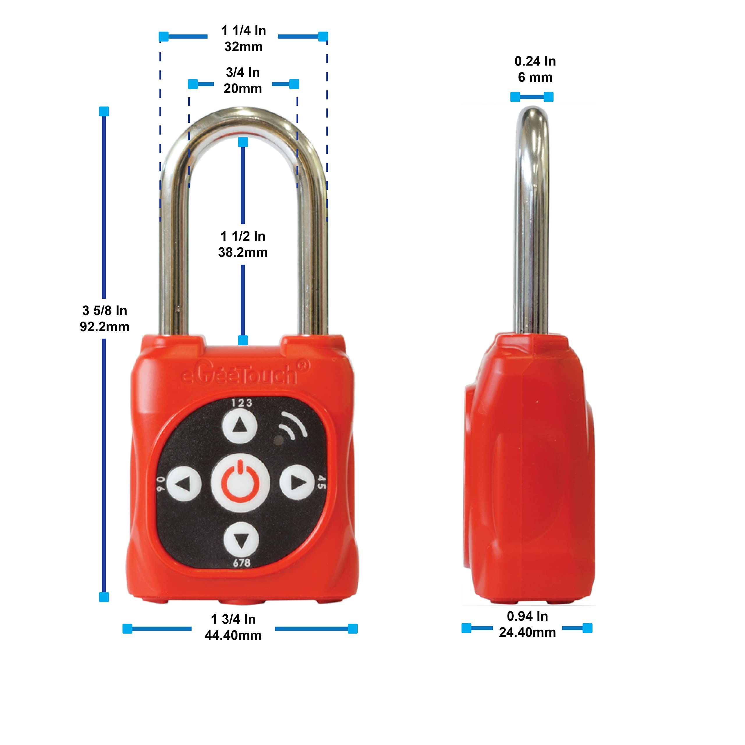 Smart Mini Padlock (Silver) - Single