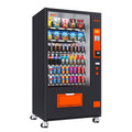 60 Slot Vending Machines for Business, Refrigerated Snack Drink Vending Machine, Commercial Smart Combo Vending Machine with Bill and Coin, Card Reader