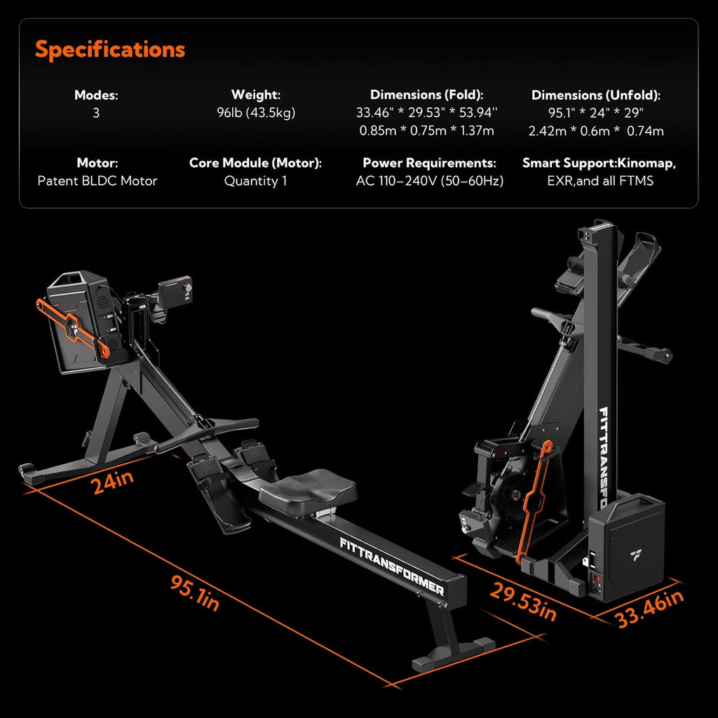 Sail Smart Home Gym, 3-in-1 Rowing Machine, Digital Weight System for Strength & Cardio Training, All-in-One Gym Equipment, Functional Rower Station