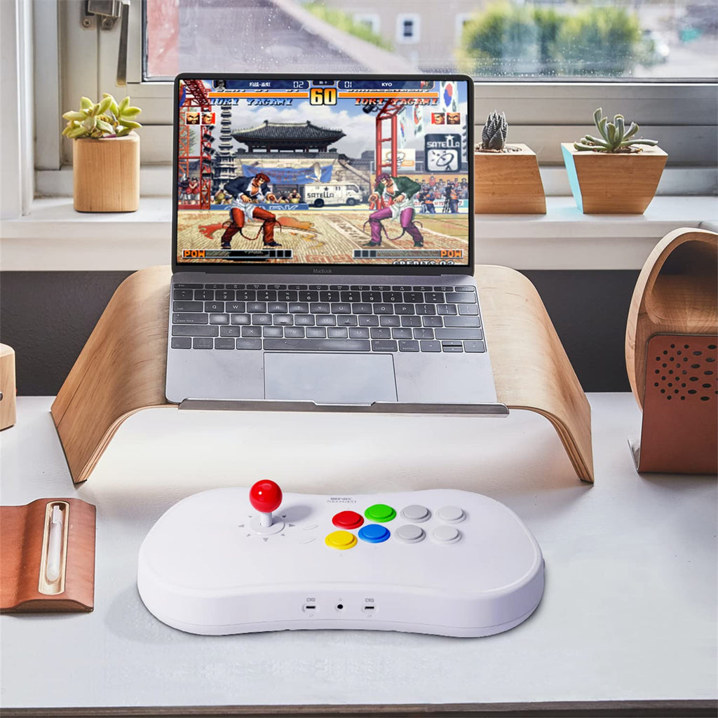 UNICO SNK Neo Geo Arcade Stick Pro, Pre-Loaded 20 Official Licenced NEOGEO Retro Games, Neo Geo Pocket Console Support HDMI Output