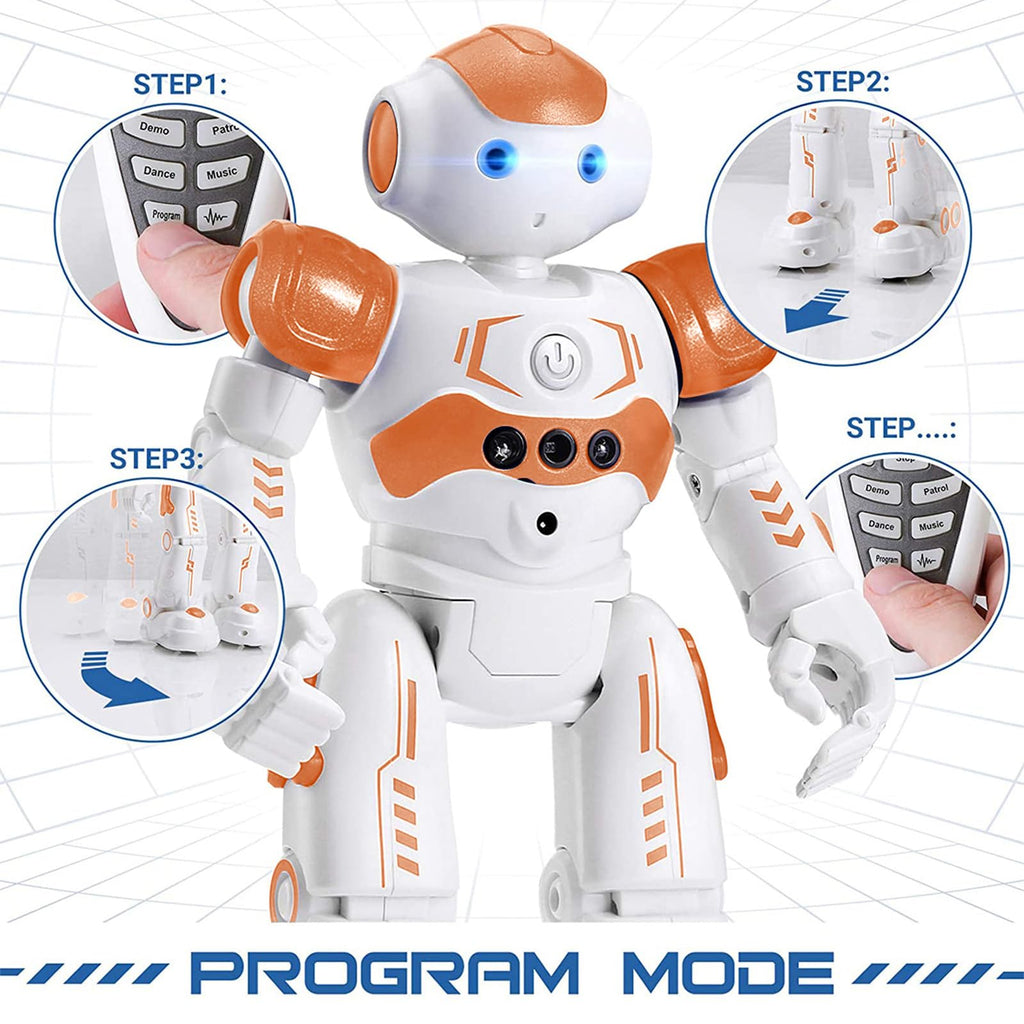 KingsDragon RC Robot Toys for Kids, Gesture & Sensing Programmable Remote Control Smart Robot for Age 3 4 5 6 7 8 Year Old Boys Girls Birthday Gift Present