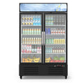 IDEALHOUSE Commercial Refrigerator, Commercial Merchandiser 26.8 Cu Ft Refrigerator, Refrigerator with 2 Glass Door and LED Light, Large Business Cooler for Home Restaurant Grocery Stores