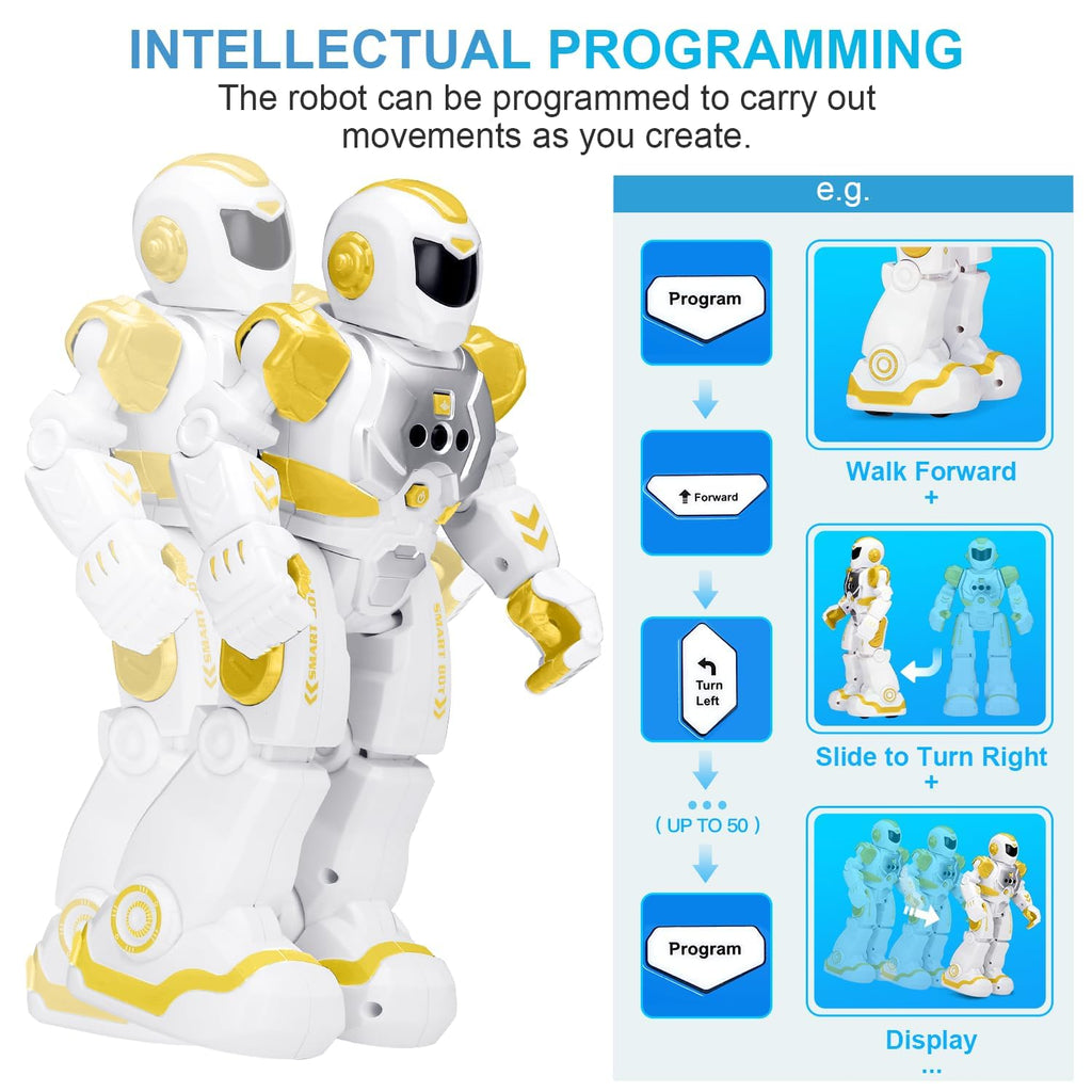 KingsDragon Robots Toy for Kids, RC Gesture Sensing Toy, Interactive Walking Singing Dancing Robot Birthday Presents for Boys Girls Age 6 7 8 9 Years Old