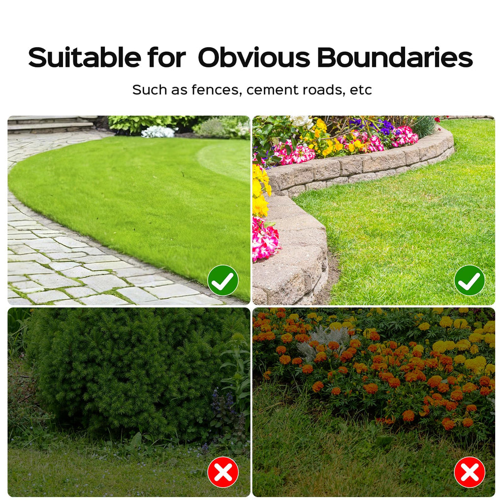YARDCARE V100 Robot Lawn Mower with HD Vision Navigation, Smart Obstacle Detection, Collision Sensors, Adjustable Cutting Height, Low-Noise Operation—Perfect for Small Lawns up to 1,600 sq ft.