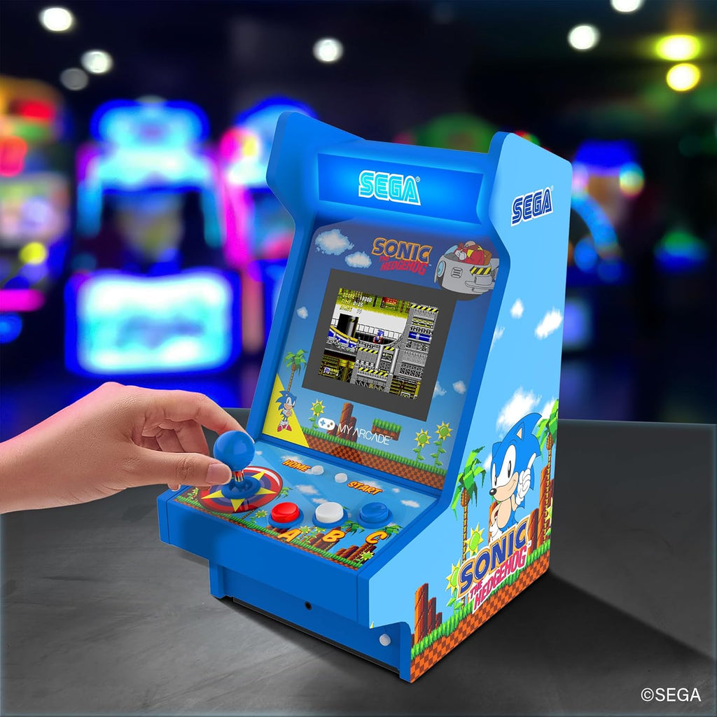 My Arcade Sonic The Hedgehog Mighty Player: Sega Retro Arcades, Sonic Games, 4 Classic Sega Games in 1, Sonic Toys, 11 Inch Arcade Gaming
