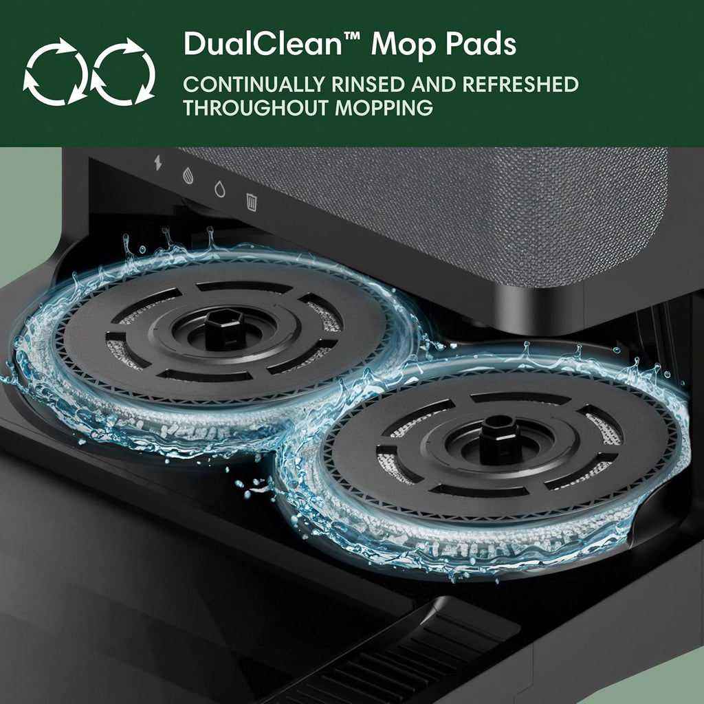 iRobot Roomba Plus 505X Combo Robot Vacuum & Mop + AutoWash Dock, Auto‑Empties up to 75 Days, Extending Spinning Mop Pads, Pad Wash & Heated Drying, Avoids Obstacles, LiDAR, Ideal for Homes with Pets