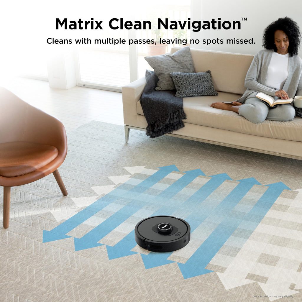 Shark Matrix Clean | Robot Vacuum Cleaner with Powerful Suction for Pet Hair, Rugs, Carpets & Hard Floors | Self-Empty Base | 60-Day Capacity | Voice Control | LiDAR Navigation | Cool Grey | AV2511AE