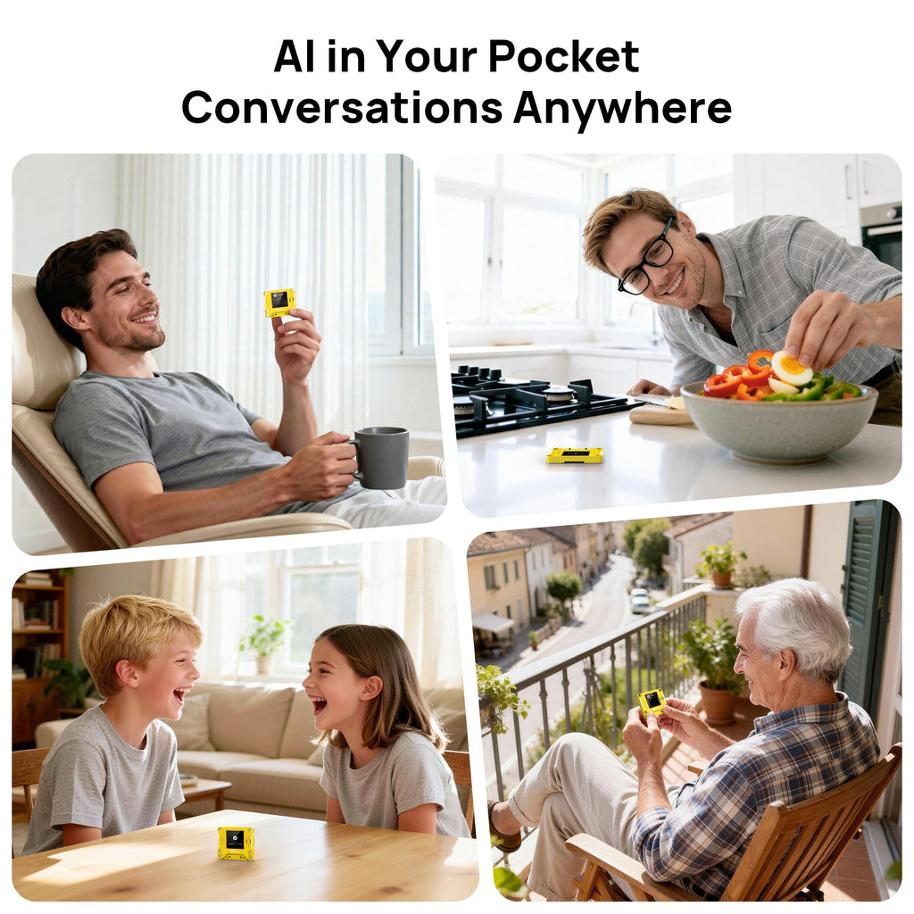 AIPI-Lite AI Robot, Smart Customizable Character with Voice Cloning, GPT Model Access, Memory Storage, and Real-Time Interactive Reactions