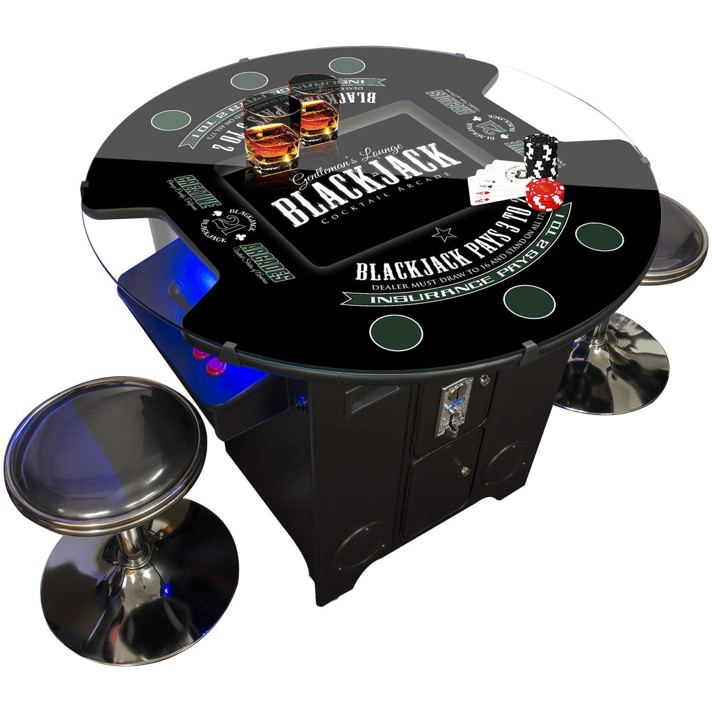 Creative Arcades Full-Size Commercial Grade Machine -Pub Style Arcade Table for 2 Player Cabinet for Home, 412 Games, Multiplayer Control Panel and Screen Size 22 inch.