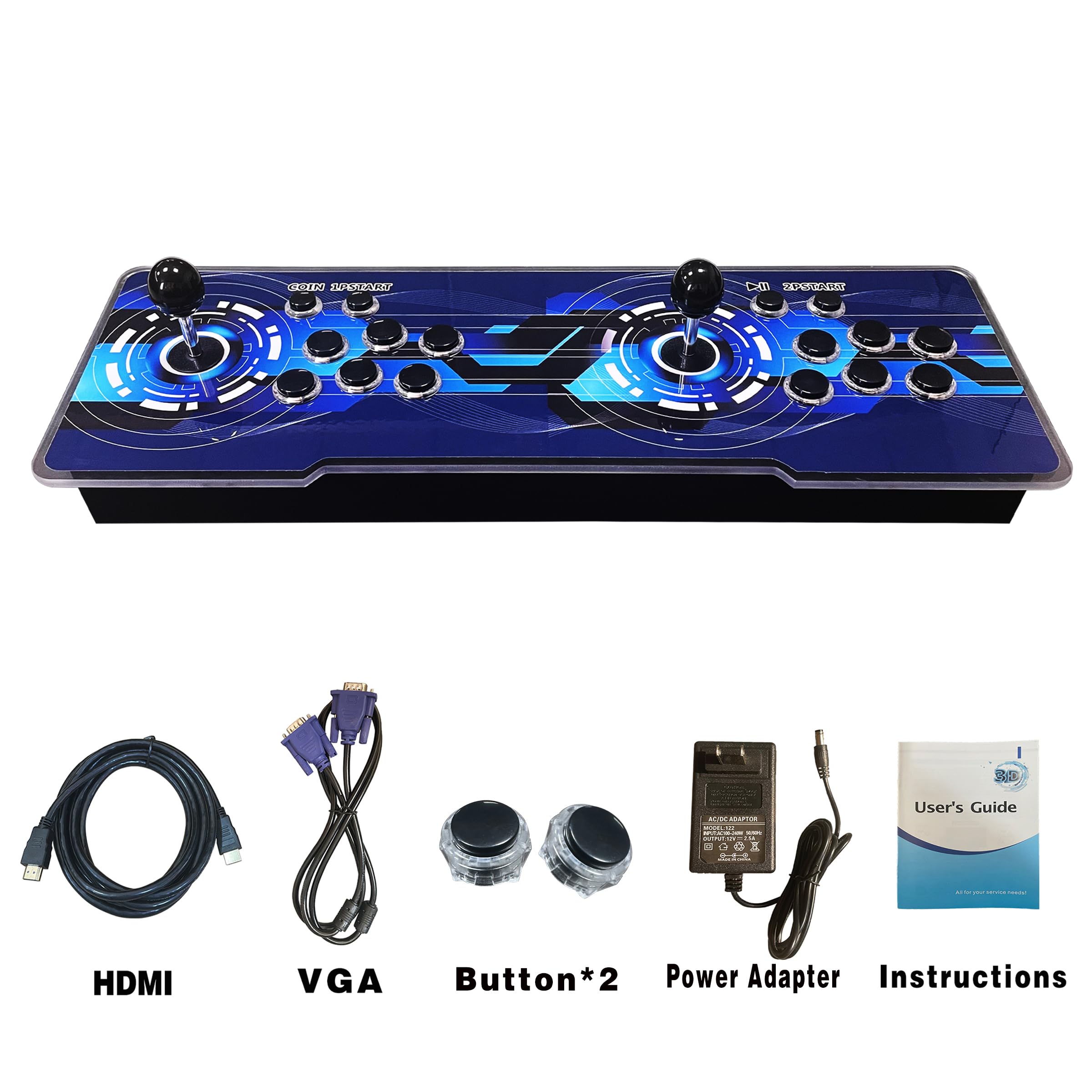 29800 in 1 Pandora's Box Retro Arcade Game Console, 4 Player 3D Magic Modding Game, Search Save Delete Cheats, Favorites List, 128G TF