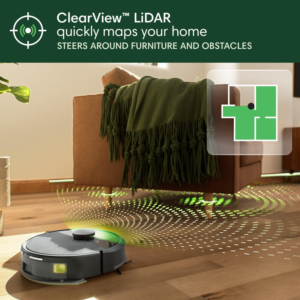 iRobot Roomba 105X Combo Robot Vacuum & Mop with AutoEmpty Dock, Self‑Emptying for Up to 75 Days, 70× Power‑Lifting Suction, Smart LiDAR Mapping, App & Voice Control, Ideal for Homes with Pets & Kids