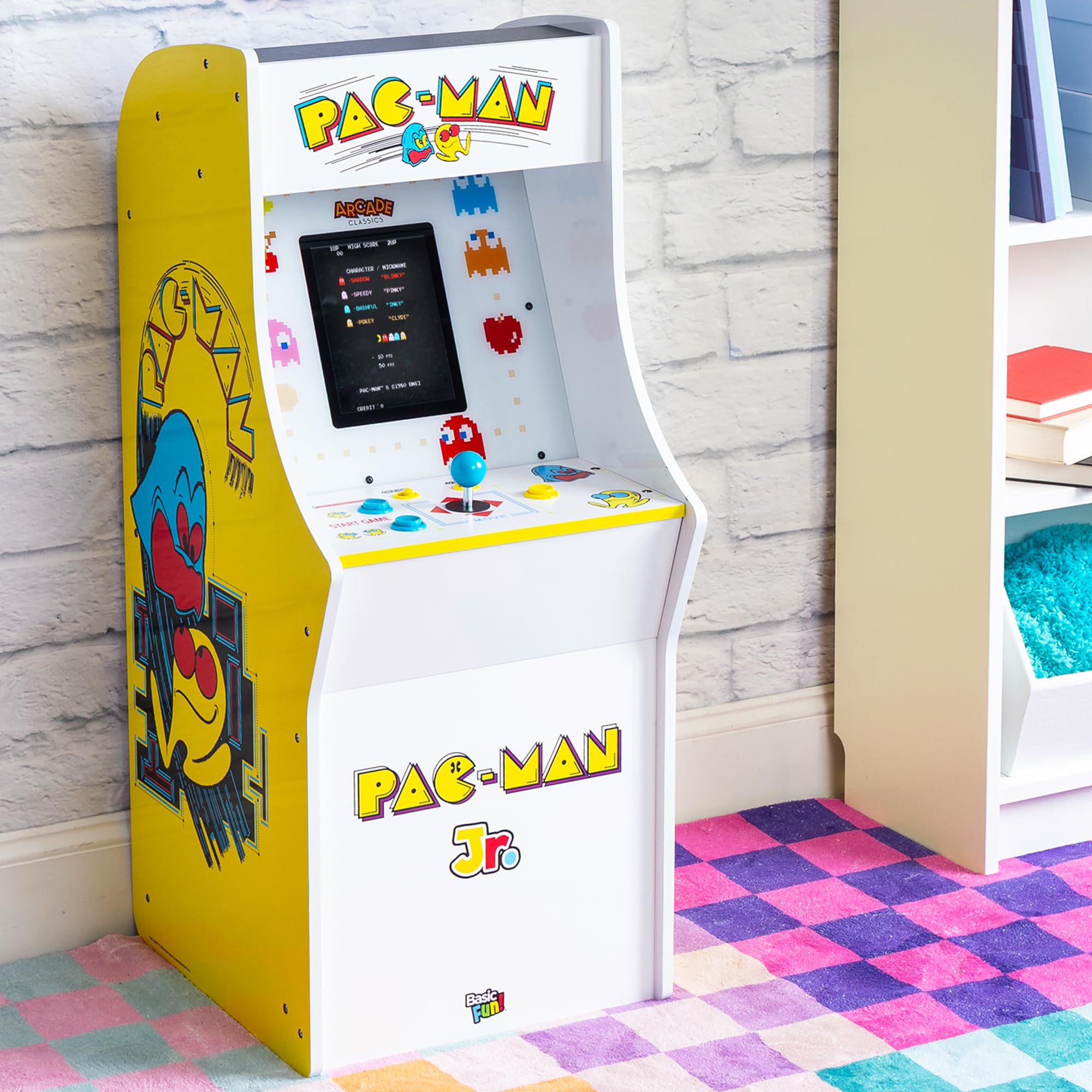 Arcade Classics - Atari Asteroids Counter Series Game Machine, 5 Games, 8" Liquid Crystal Screen - Mini Cabinet, Portable Gaming, Retro, Countertop Console, Basement Decoration, Man Cave