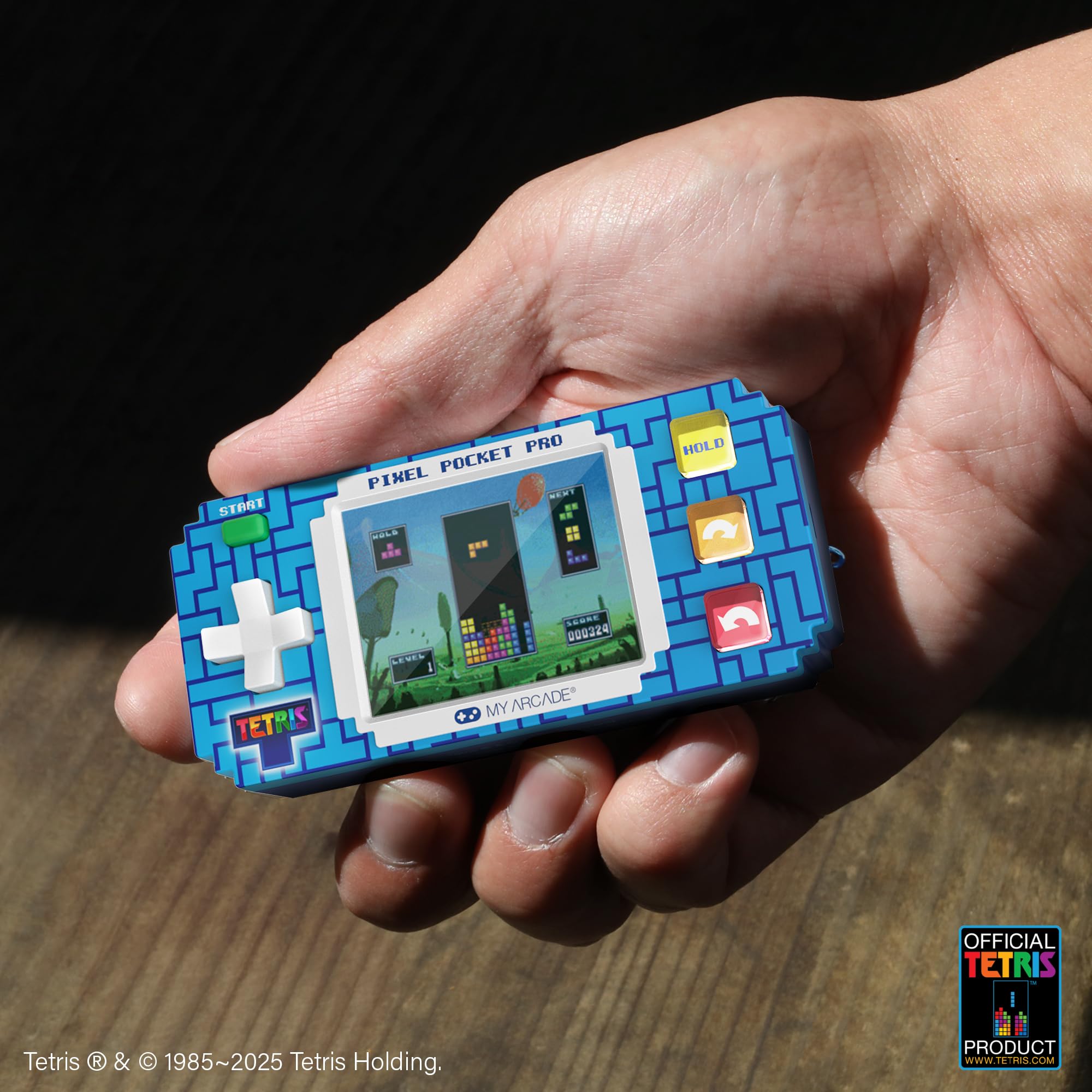 My Arcade Atari Pixel Pocket Pro: Preloaded Handheld, 25 Atari 2600 Games, Keychain Arcades