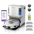 Shark Matrix Clean | Robot Vacuum Cleaner with Powerful Suction for Pet Hair, Rugs, Carpets & Hard Floors | Self-Empty Base | 60-Day Capacity | Voice Control | LiDAR Navigation | Cool Grey | AV2511AE