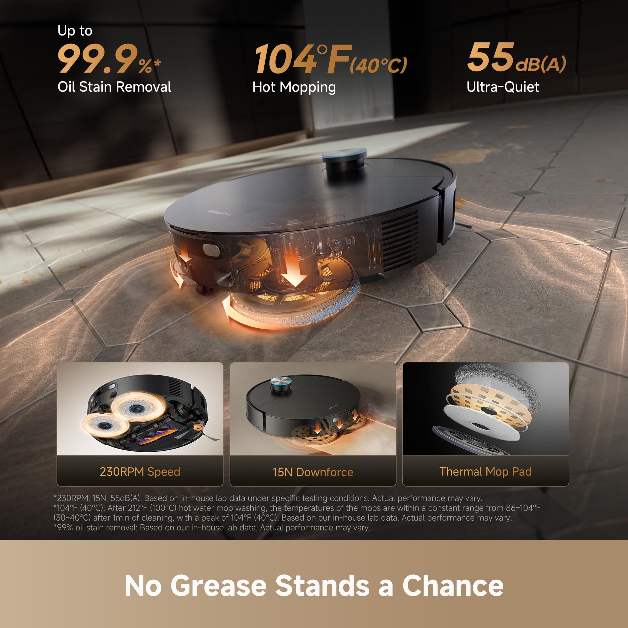 DREAME X60 Max Ultra Complete Robot Vacuum and Mop, Ultra-Thin Design, 35,000Pa Suction, Self Emptying&Refilling, Mop Self-Cleaning, 280+ Obstacle Avoidance, White