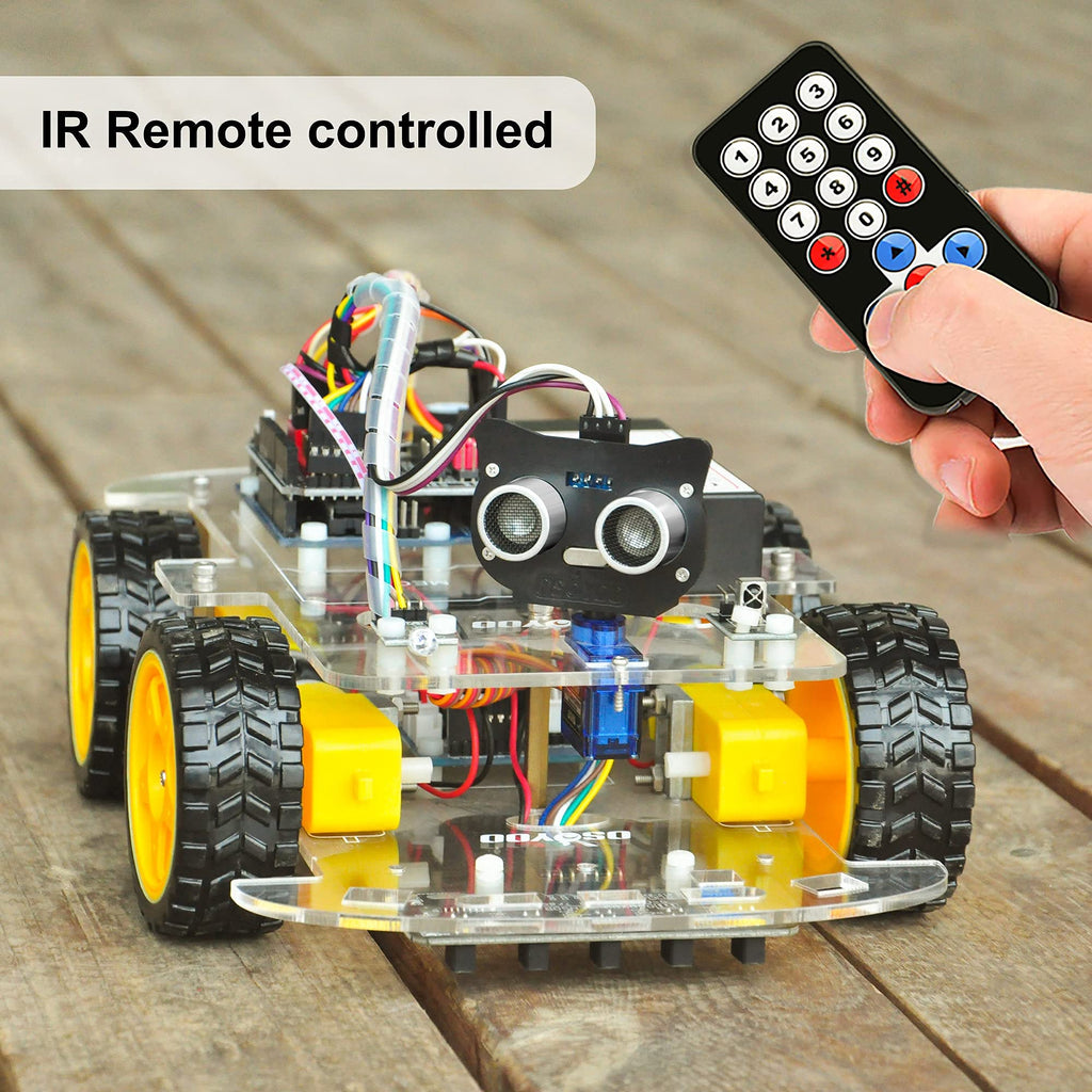 OSOYOO IoT Smart Robot Car Kit for Arduino – Classroom STEM Robotics Kit with WiFi & Bluetooth Control, Coding & Electronics Learning Platform for Schools