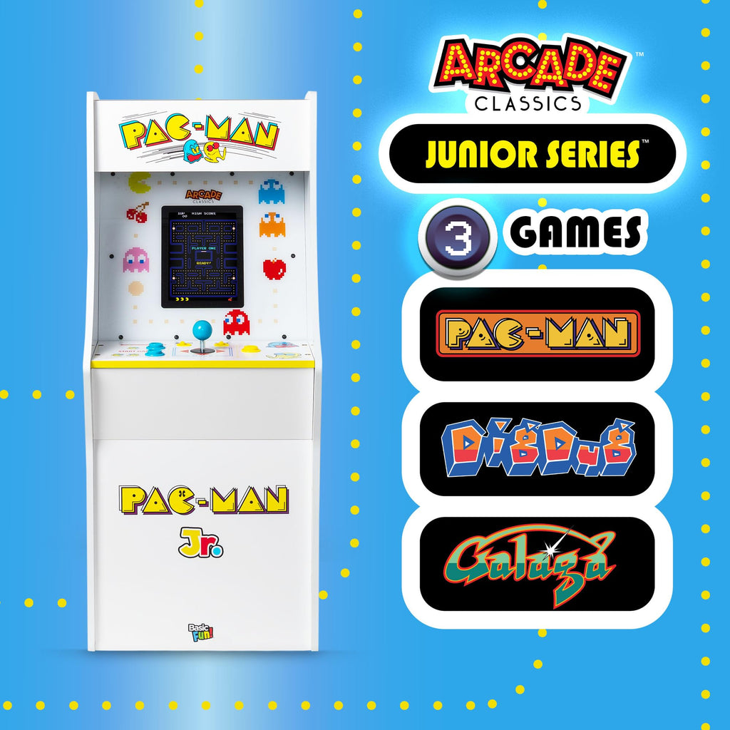 Arcade Classics - Atari Asteroids Counter Series Game Machine, 5 Games, 8" Liquid Crystal Screen - Mini Cabinet, Portable Gaming, Retro, Countertop Console, Basement Decoration, Man Cave