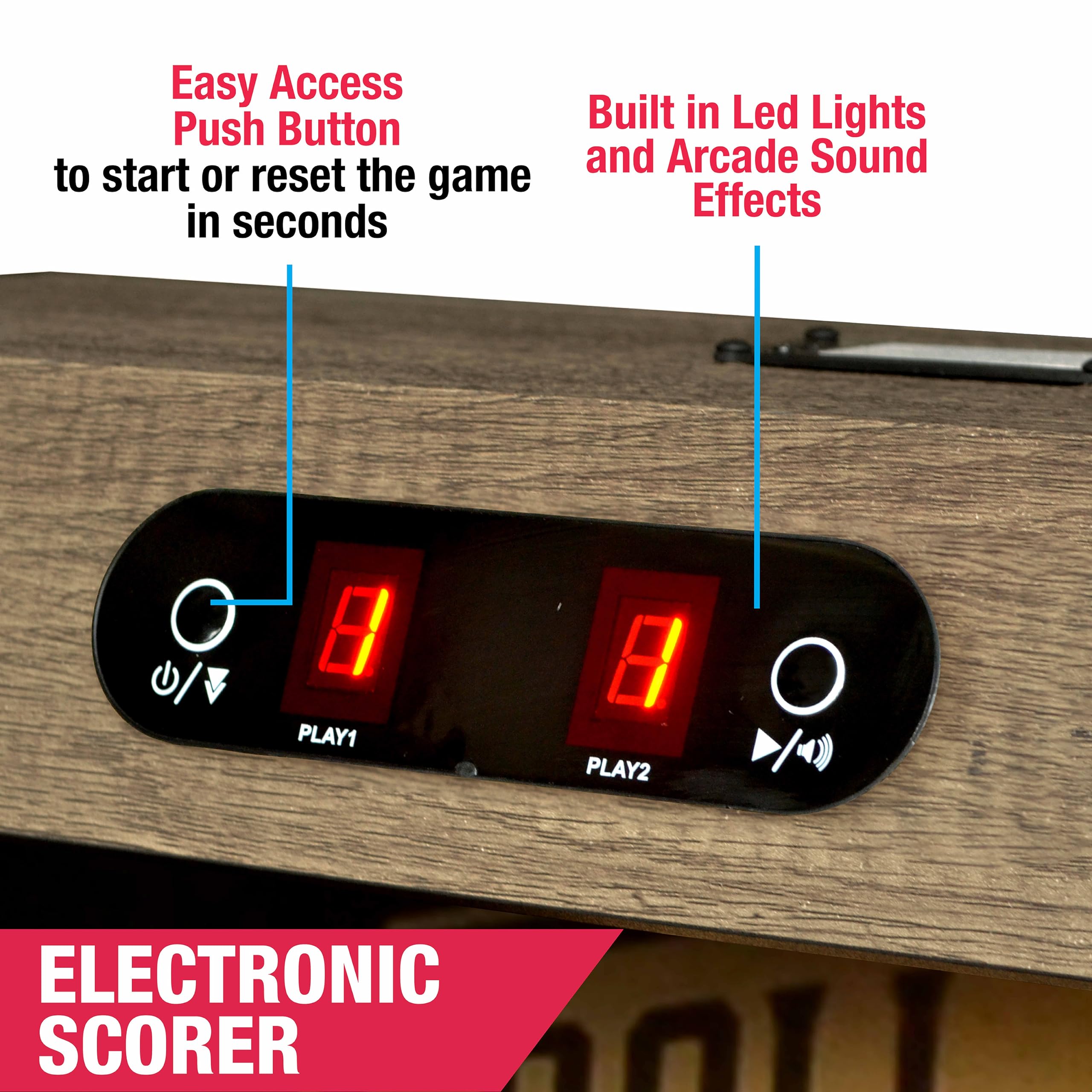 MD Sports Roll & Score Arcade Game, 87" Durable Electronic Scoring with Sound Effects and Game Balls, Perfect for Family Game Rooms