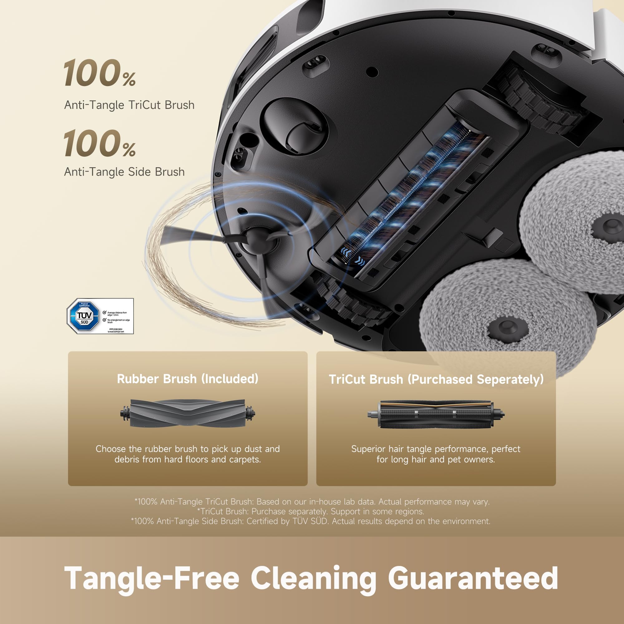 DREAME D30 Ultra CE Robot Vacuum and Mop with Auto Dust Emptying, 25,000Pa Suction, 0.41in Mop Lifting, Multifunctional Base Station, Mop Self-Washing, Smart Obstacle Avoidance, Black