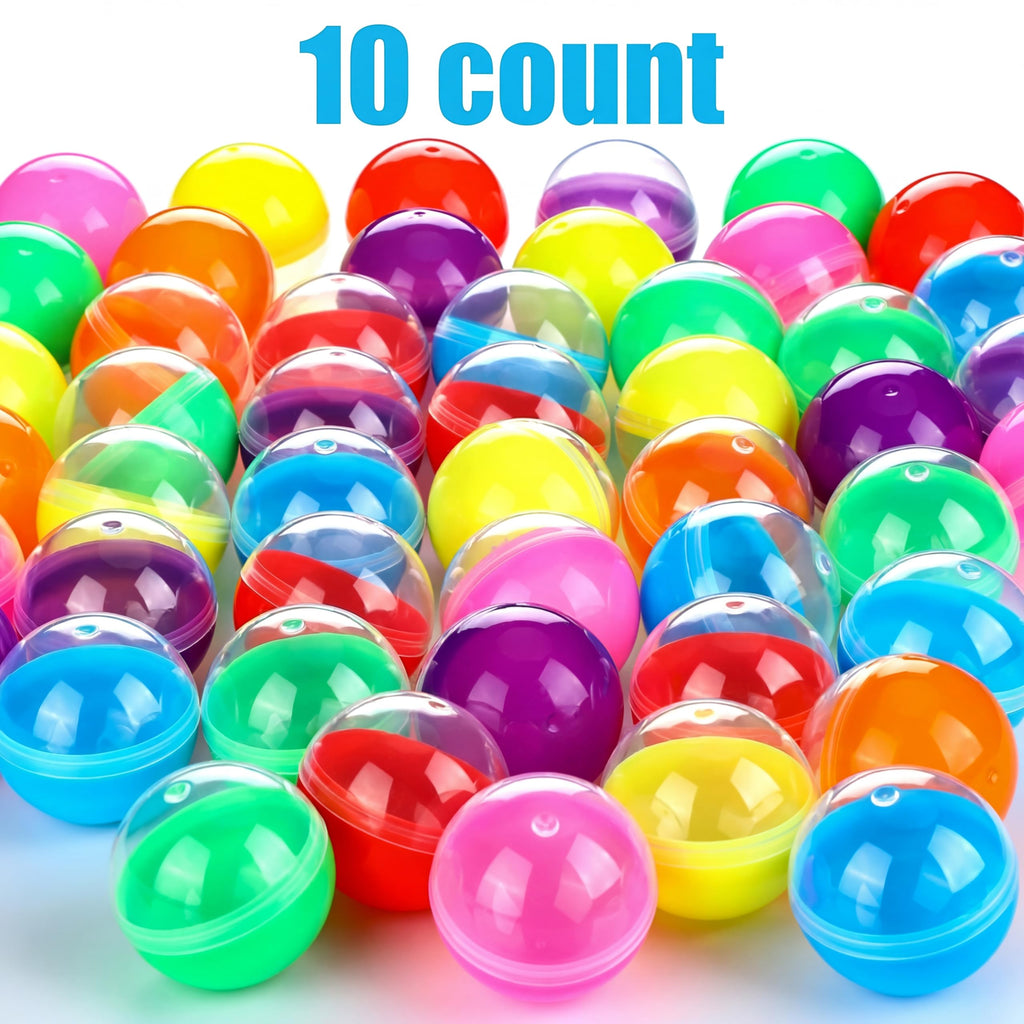Sosation 150 Pcs 1.77 Inch Gumball Vending Machine Capsules Empty Round Plastic Containers for Prizes Party Favors (Stylish Color)