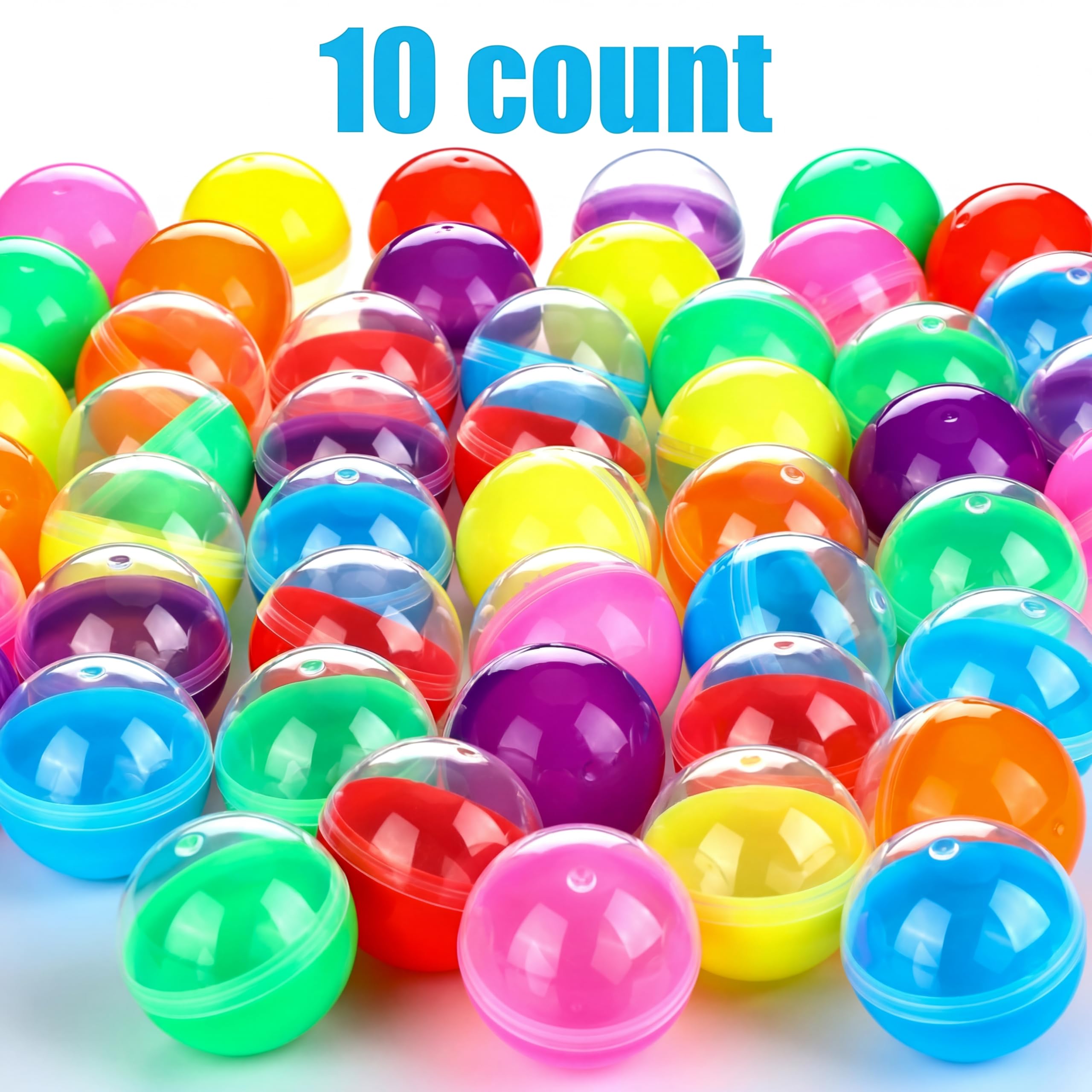 Sosation 150 Pcs 1.77 Inch Gumball Vending Machine Capsules Empty Round Plastic Containers for Prizes Party Favors (Stylish Color)