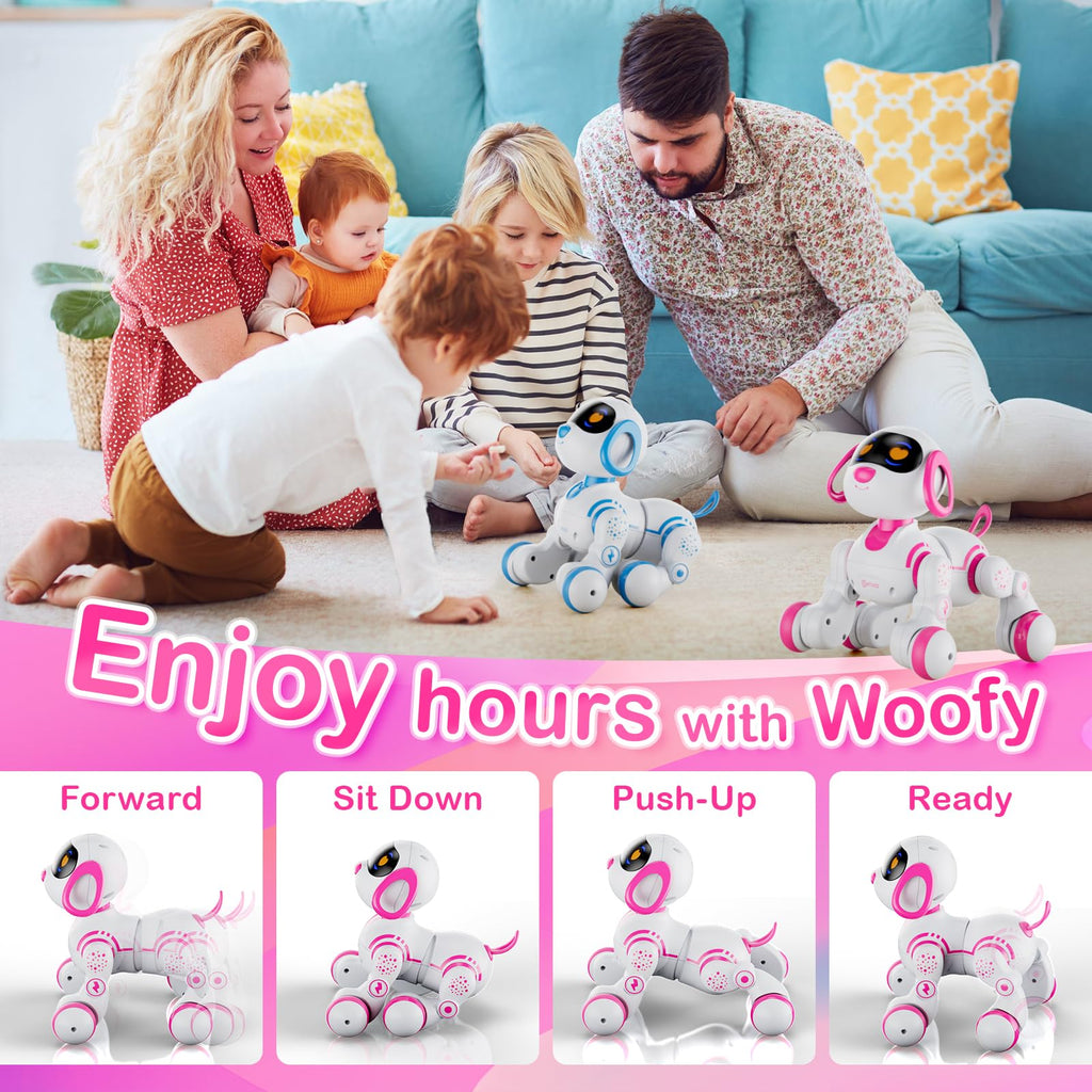Contixo R3 Robot Dog Kids Toy - Remote Control Robots Interactive Smart Dancing Toy for Kids Boys Girls Toddler Age 3-12 Year Old Robotic Pet Birthday Gifts for Children Blue
