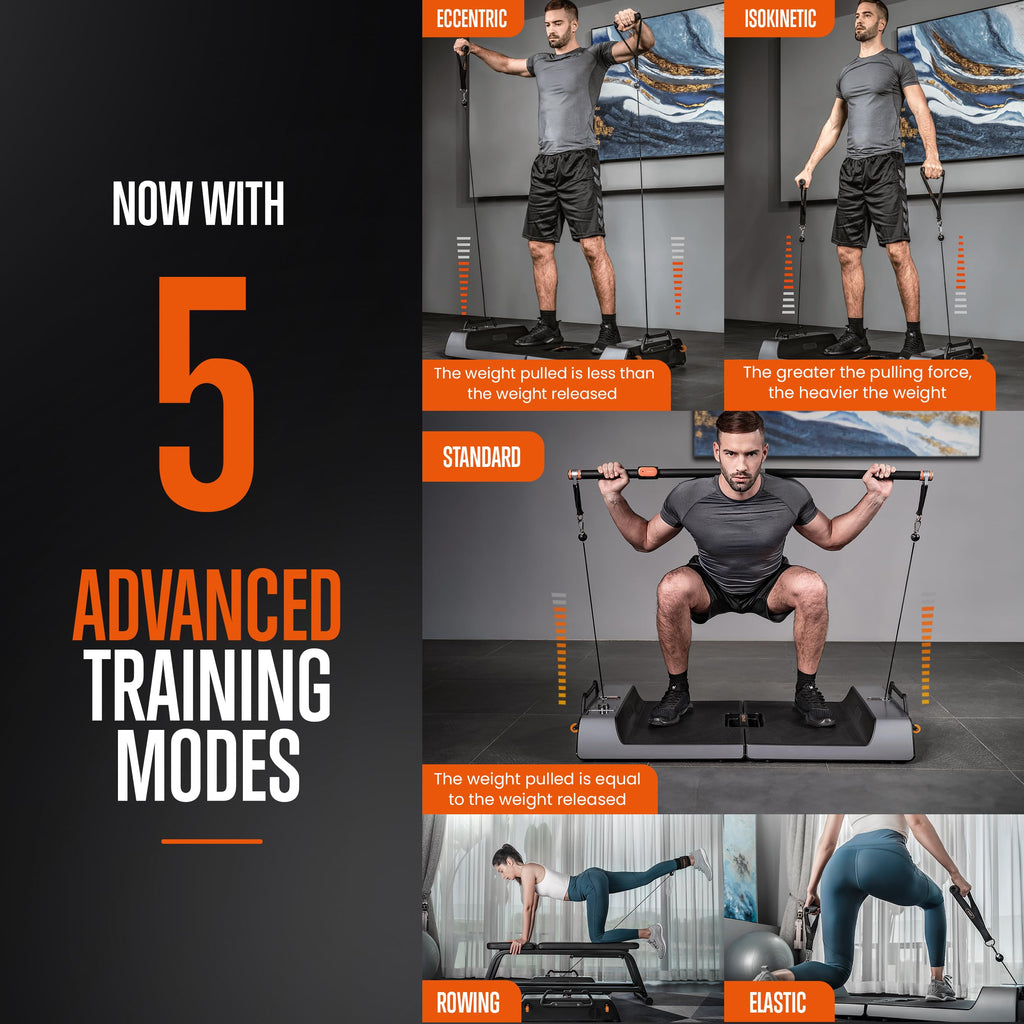 SQUATZ Pluto Board Smart Home Gym Version I 100 LBS Resistance, Multifunctional All in One Gym, Single Cable Weight Machine with Multiple Training Modes, Home Gym Equipment for a Full Body Workout