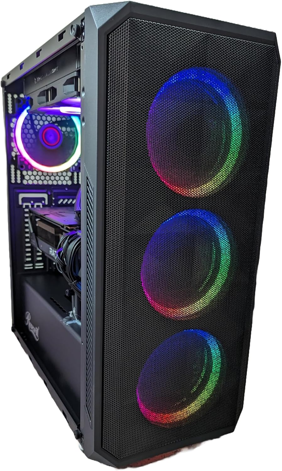 Centaurus Warrior 2 Gaming Desktop, Intel i9-14900K 24-Core, GeForce RTX 5070, 2TB NVMe SSD, 32GB DDR5 RAM, Windows 11 PRO, WiFi, Liquid Cooler. Fast VR Ready 4K Computer PC for Games, Video