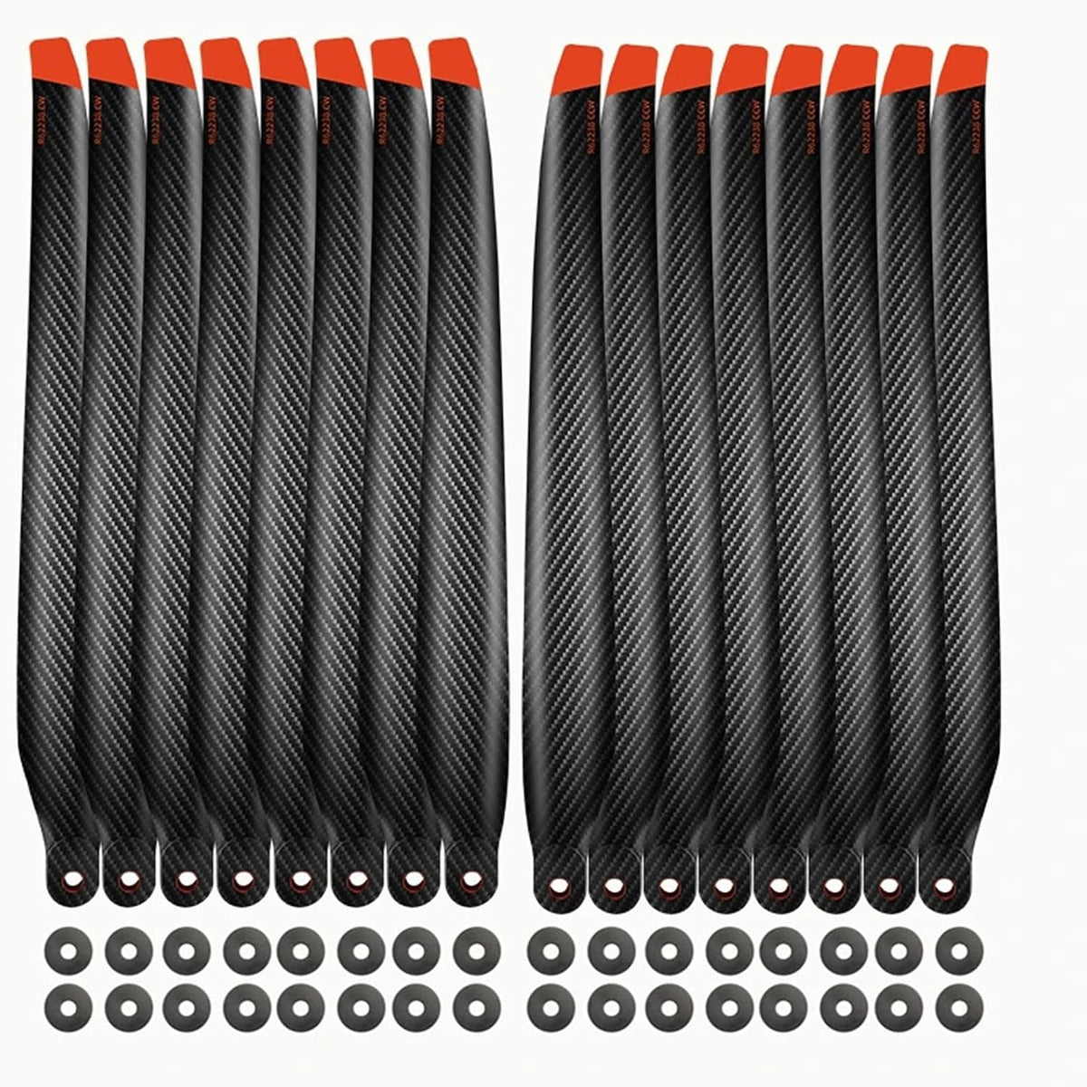Compatible for DJI T70/T70P/T100: 62238 Carbon Fiber Drone Propeller Set (CW/CCW, Folding) – Agricultural Drone Accessories(8CW 8CCW T100 Set)