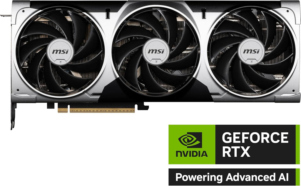 msi Gaming RTX 5080 16G Ventus 3X OC Graphics Card (16GB GDDR7, 256-bit, Extreme Performance: 2655 MHz, DisplayPort x3 2.1a, HDMI 2.1b, NVIDIA Blackwell Architecture)