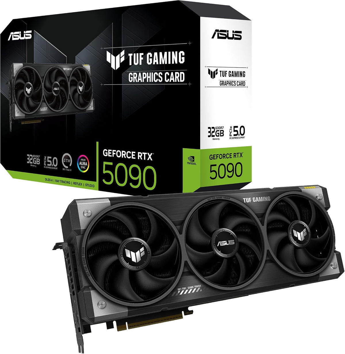 ASUS NVIDIA GeForce RTX 5090 Video Card 32GB GDDR7 PCI Express 5.0 / TUF-RTX5090-32G-GAMING Domestic Authorized Distributor Product