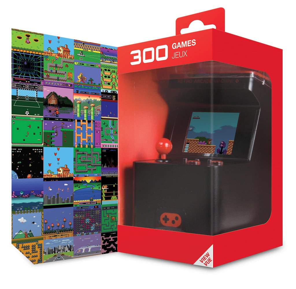 My Arcade Retro Arcade Machine X Mini Arcade: 300 Retro Style Games, 5.75 Inch Tall, AA Battery Powered, 2.5 Inch Color Display