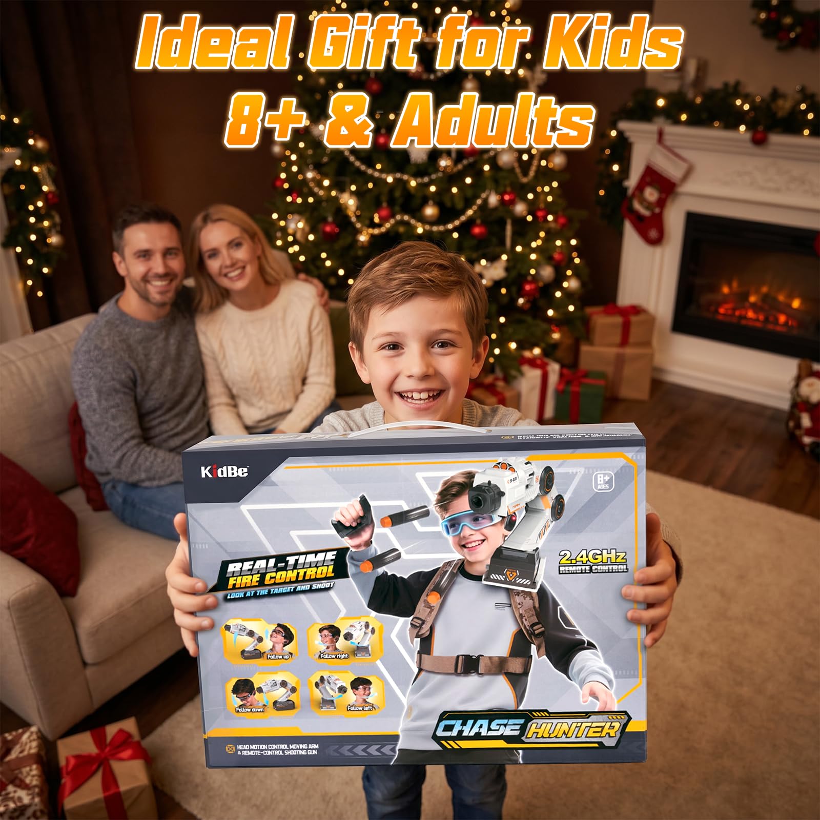 Smart Tracking Mechanical Arm Toy, Cool Inductive Robot Arm Tracking Blaster, Shoulder Mounted Robot with Remote Control (1000 PCS Water Bullets)