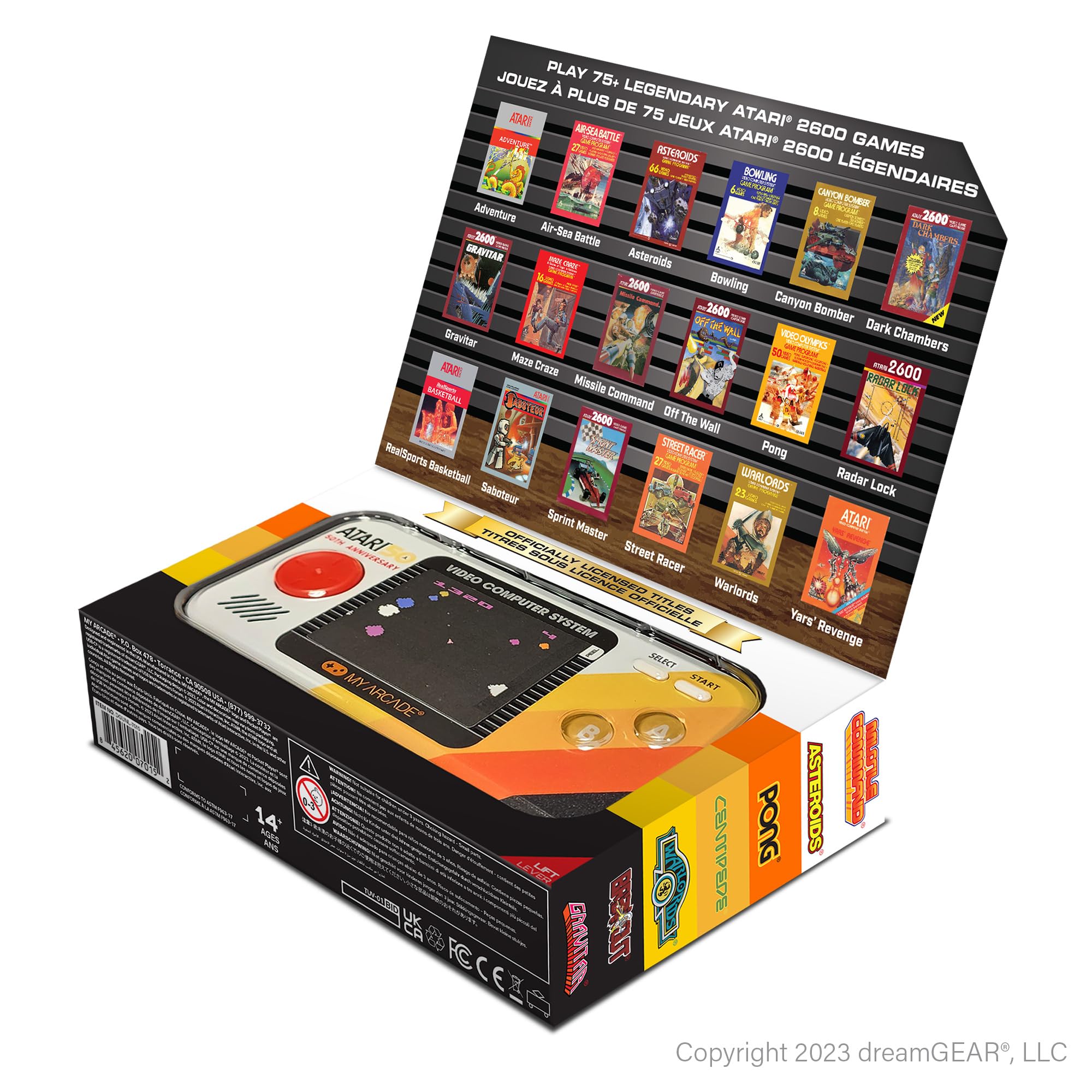 My Arcade Pac-Man Pocket Player Pro: 2.75" Color Display, Retro Gaming Consoles, Arcade Classics, Family Game Night, Retro Mini